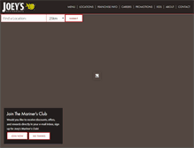 Tablet Screenshot of joeys.ca